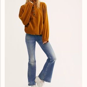 Free People High Rise Flared Lee Jeans
